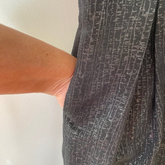 Shimmery Little Black Dress with Pockets! - Picture 4 of 12